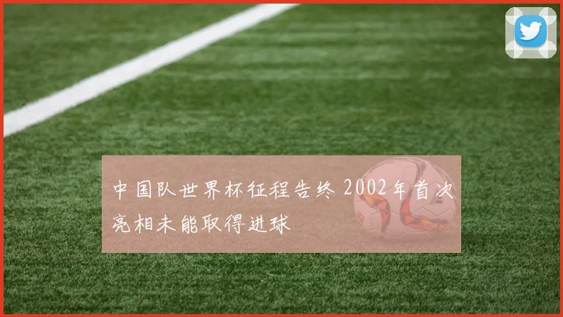 中国队世界杯征程告终 2002年首次亮相未能取得进球